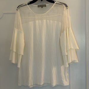 Lola and Sophie white top, size L